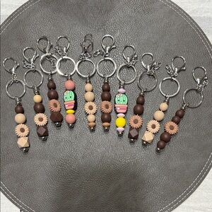 Colorful Beaded Keychains